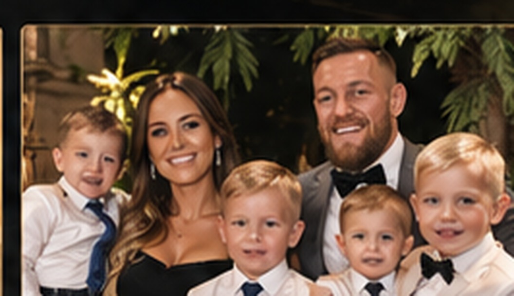 AI-generated editorial concept of Conor McGregor family